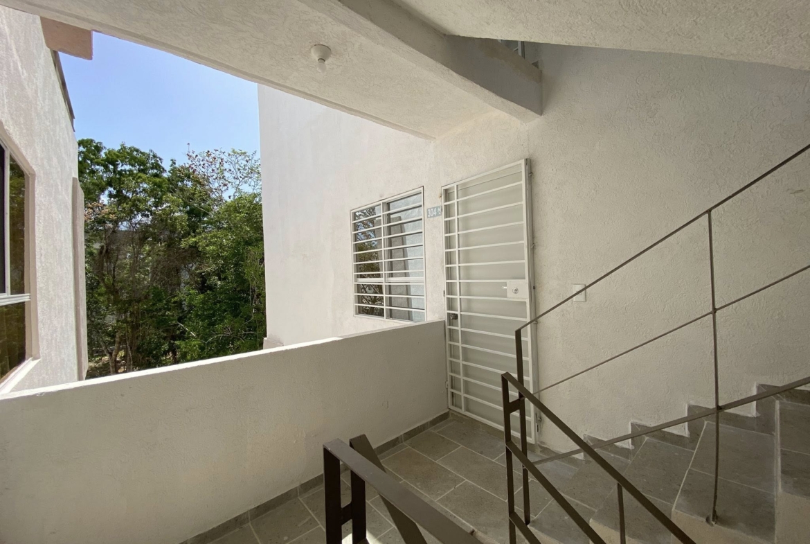En renta departamento nuevo de 2 recamaras en privda con alberca ubicado en Cancun departamento seguro y tranquilo con amenidades en cancun
