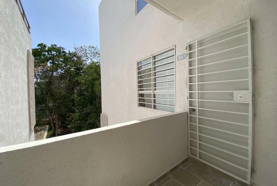 En renta departamento nuevo de 2 recamaras en privda con alberca ubicado en Cancun departamento seguro y tranquilo con amenidades en cancun