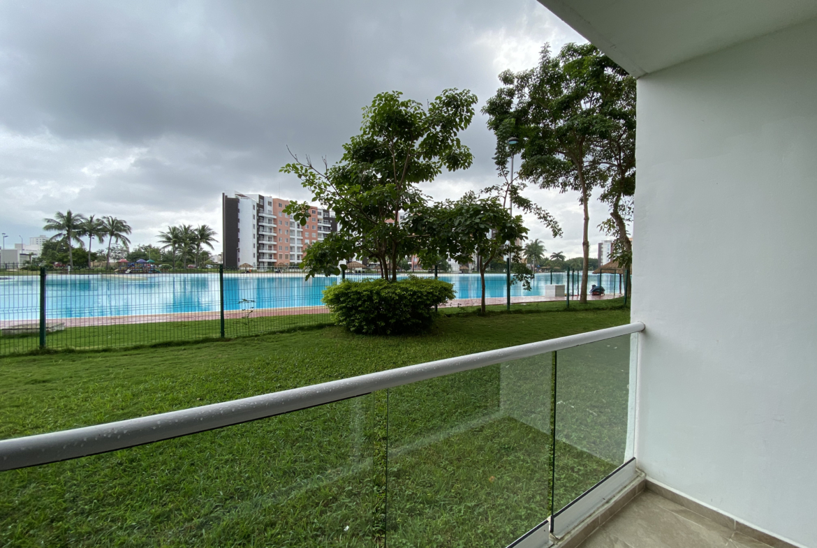 Terraza del departamento en venta en Dream Lagoons Cancún
