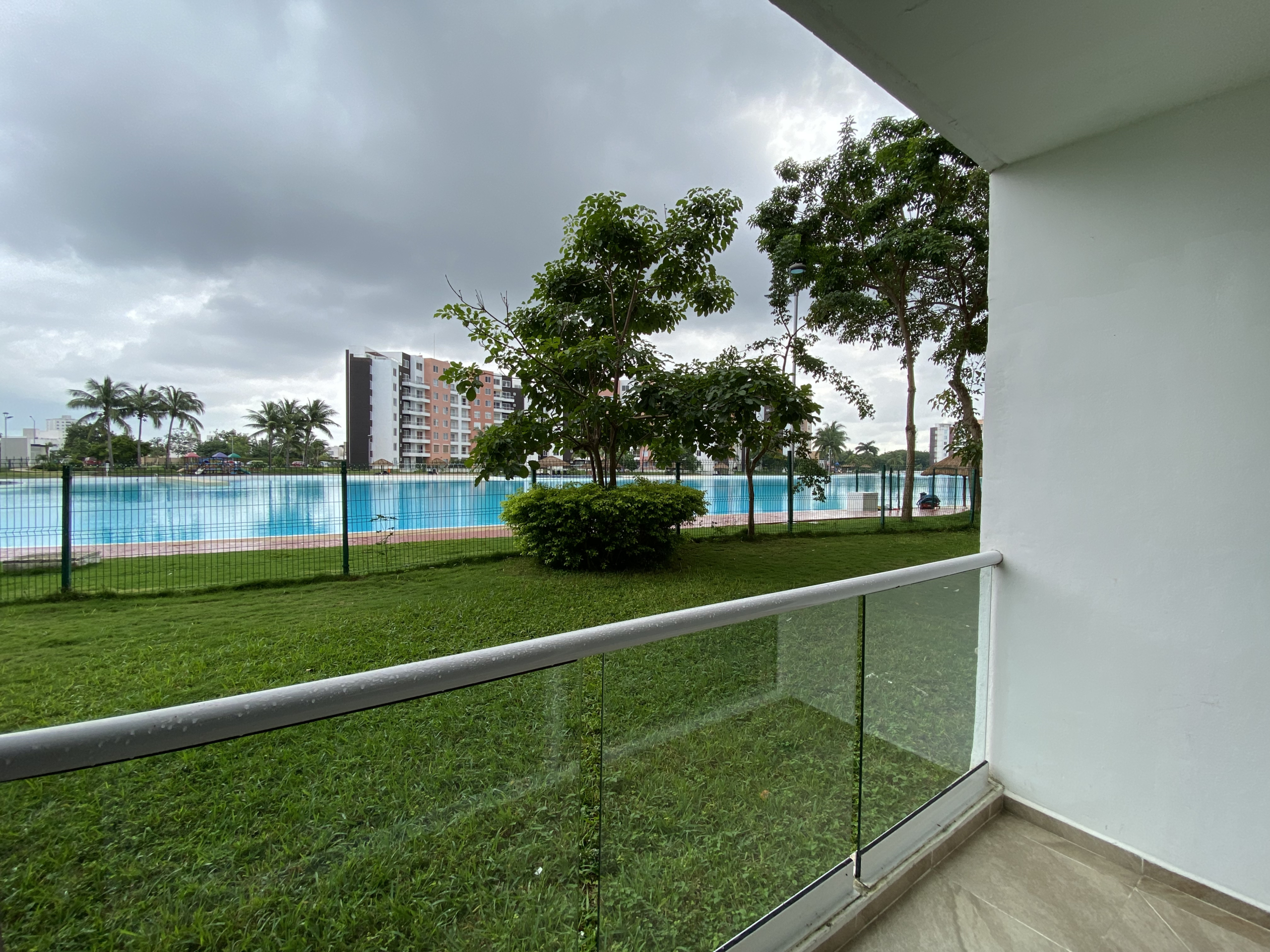 Terraza del departamento en venta en Dream Lagoons Cancún