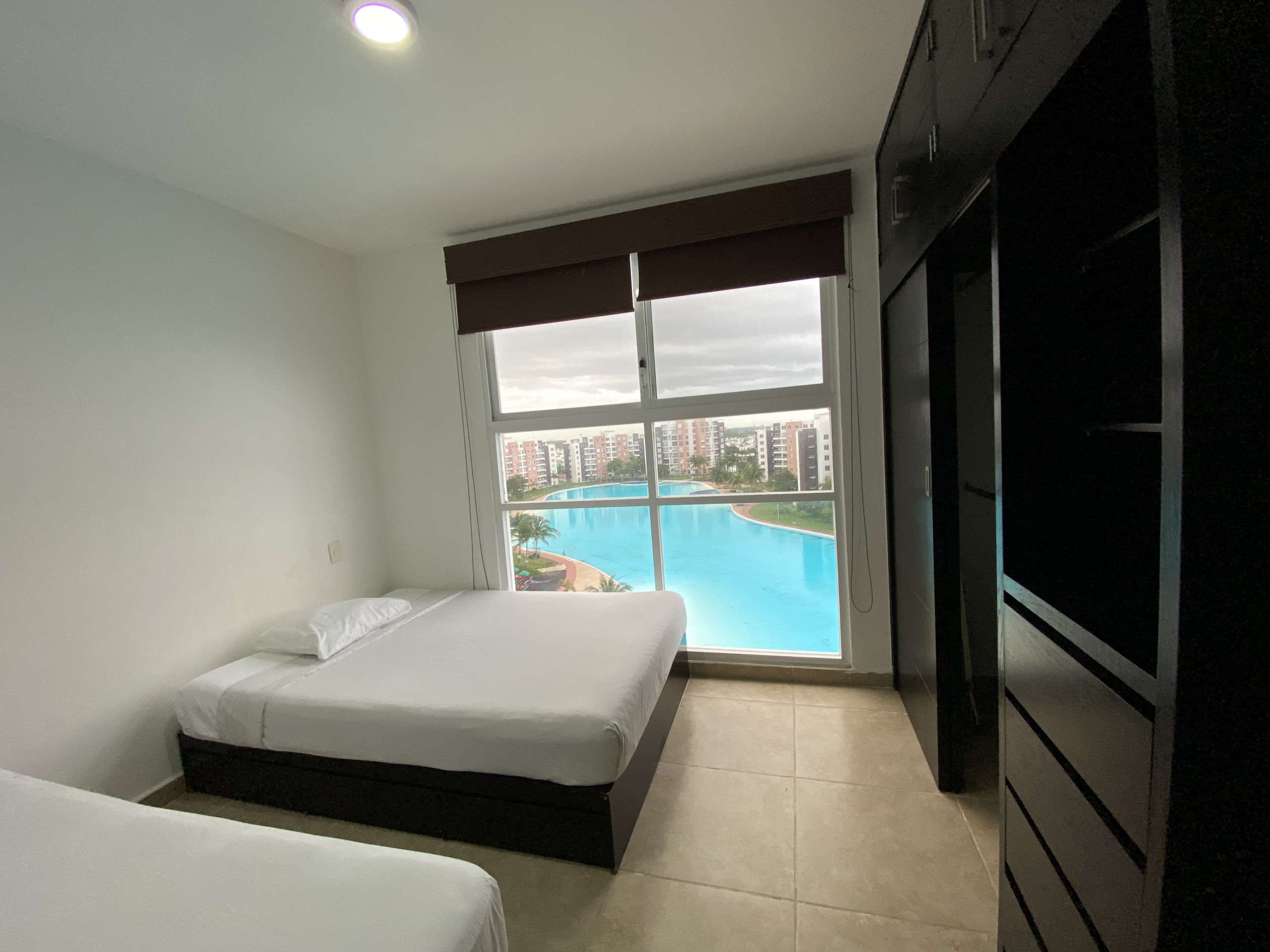 Recámara secundaria del departamento en venta en Dream Lagoons Cancún