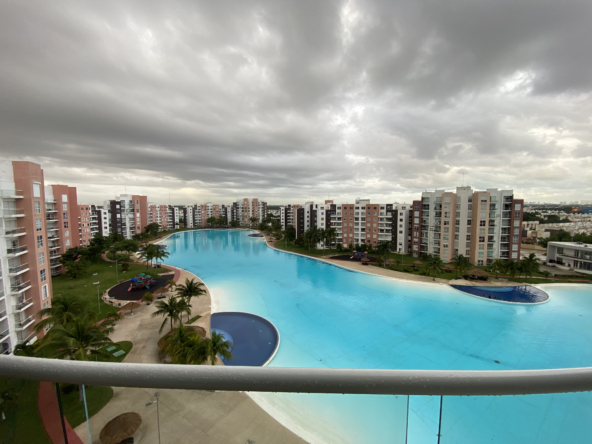 Vista aerea de las Amenidades del Residencial Dream Lagoons, Cancún